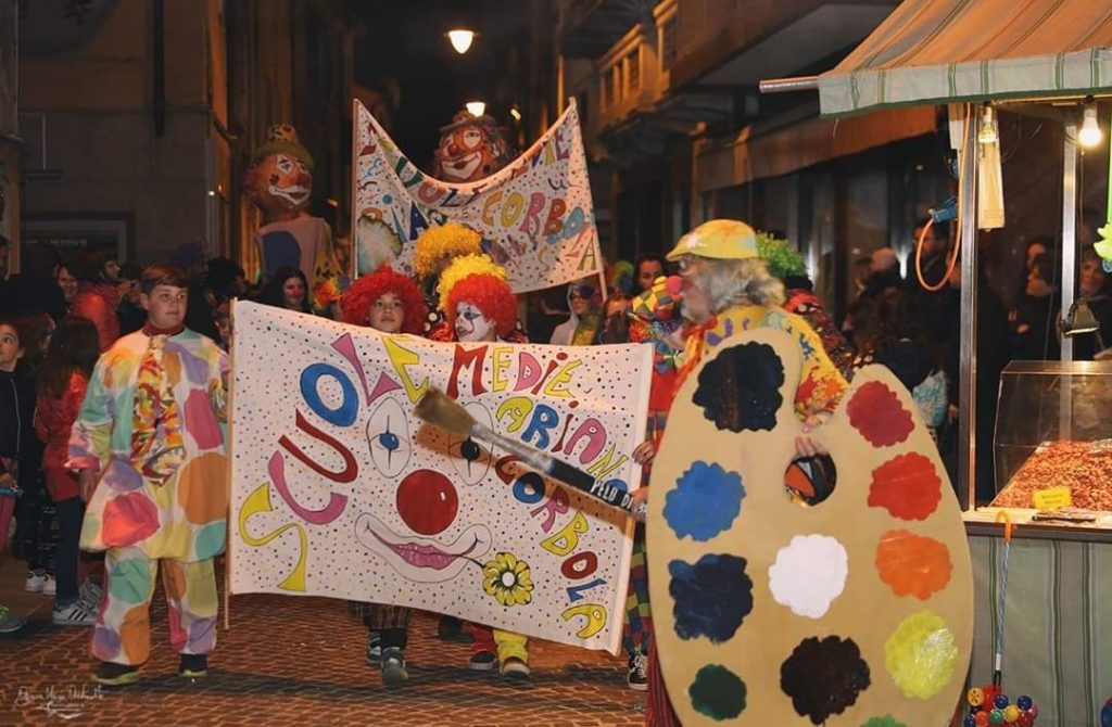 Carnevale adriese by night-Corteo mascherato delle scuole