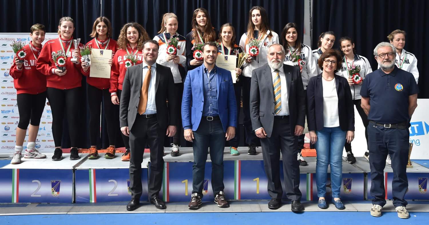Campionati di Scherma in Città- Momenti delle premiazioni