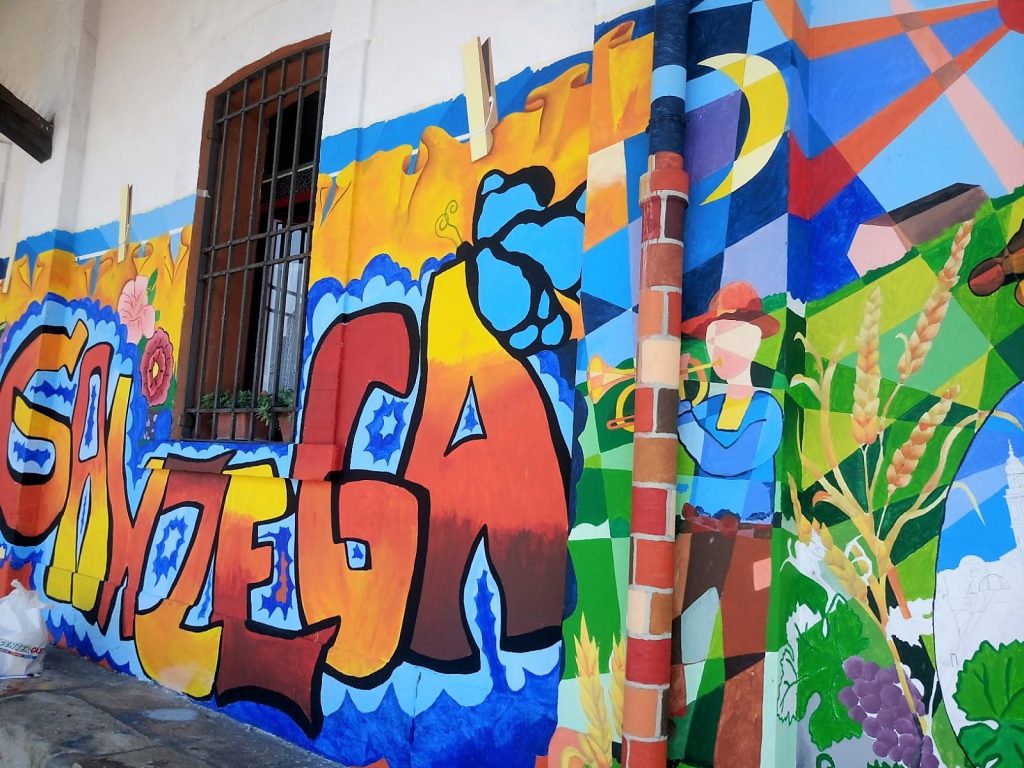 Murales - particolare della ganzega 