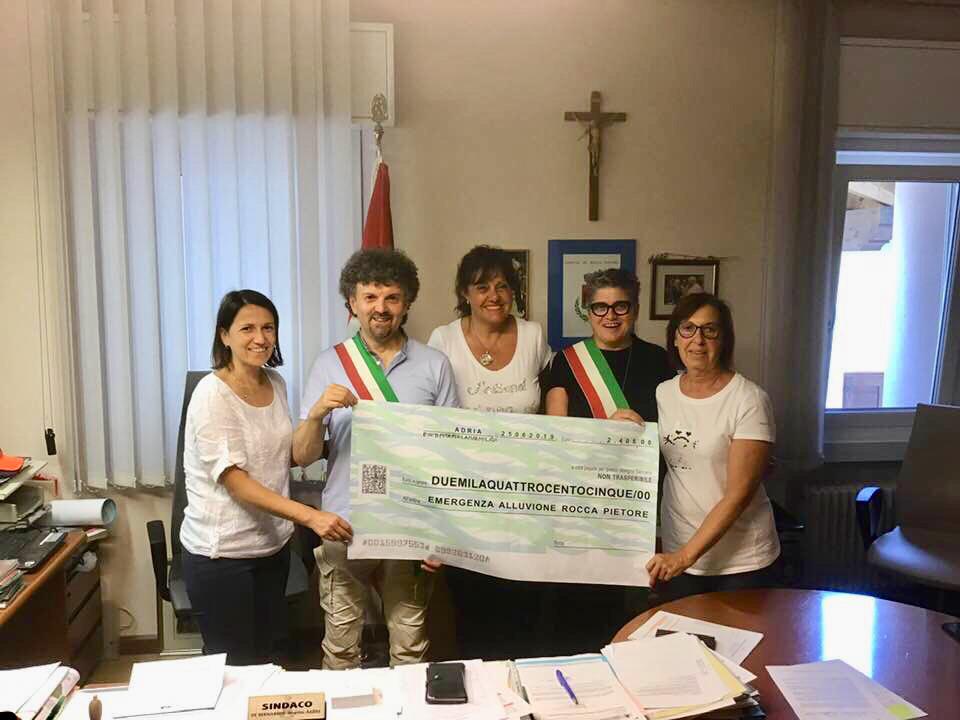 Adria e il Delta per la Marmolada - Assegno gigante