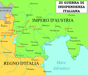 Scenario Territoriale Agli Inizi Della Terza Guerra D'indipendenza