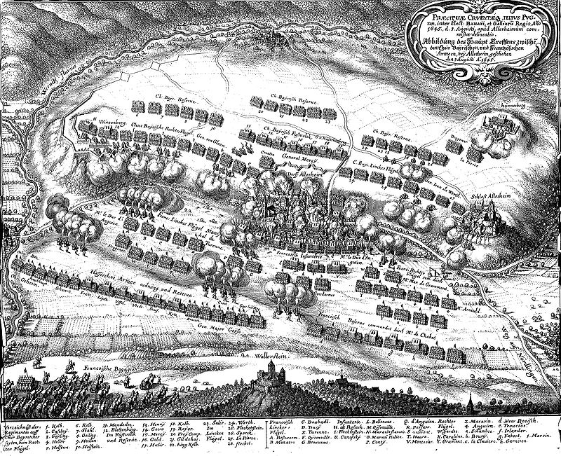 Schieramenti Francese Ed Asburgico Nella Battaglia Di Noerdlingen