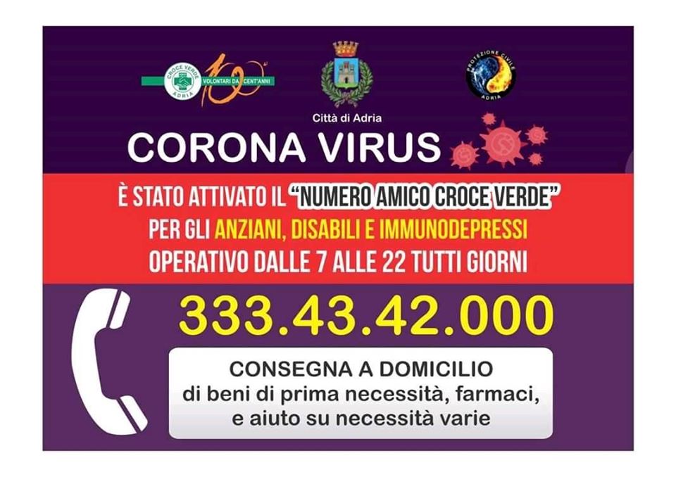 Numero Amico Coronavirus
