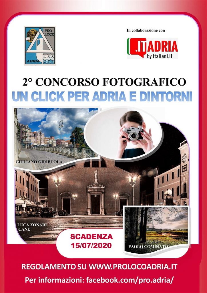Appassionati Di Fotografia Locandina Concorso Fotografico Un Click Per Adria e Dintorni 2020