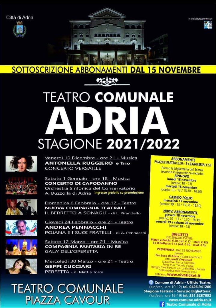 Stagione teatrale 2021 2022