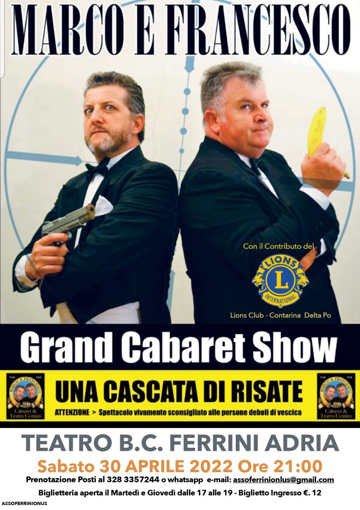 Grand Cabaret al Teatro Ferrini Locandina Marco E Francesco Page 0001