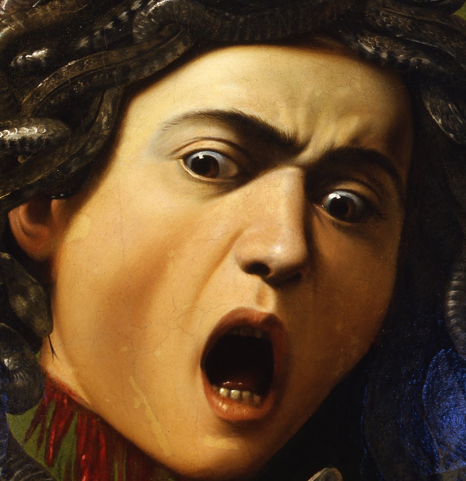 Particolare Espressione Medusa Caravaggio