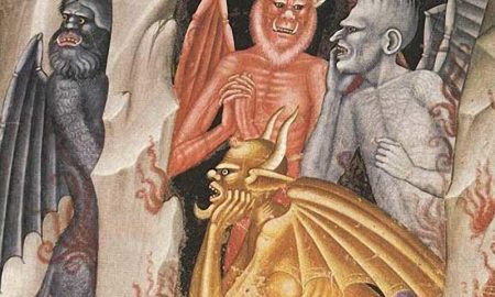 Diavoli Della Val Veny - un dipinto con alcuni demoni