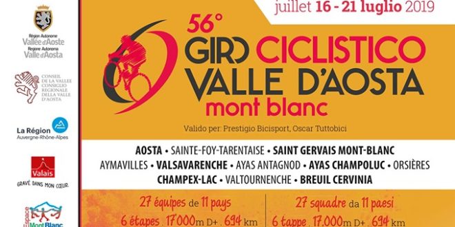 Programma del giro della Valle d'Aosta