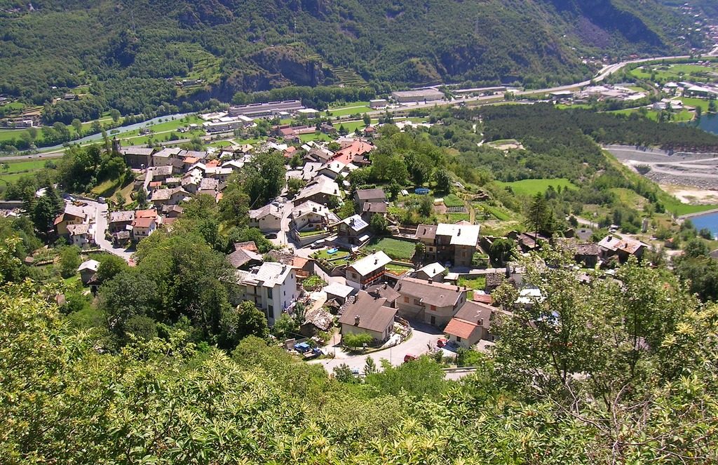 Sagra del Dolce di Champdepraz: veduta del paese