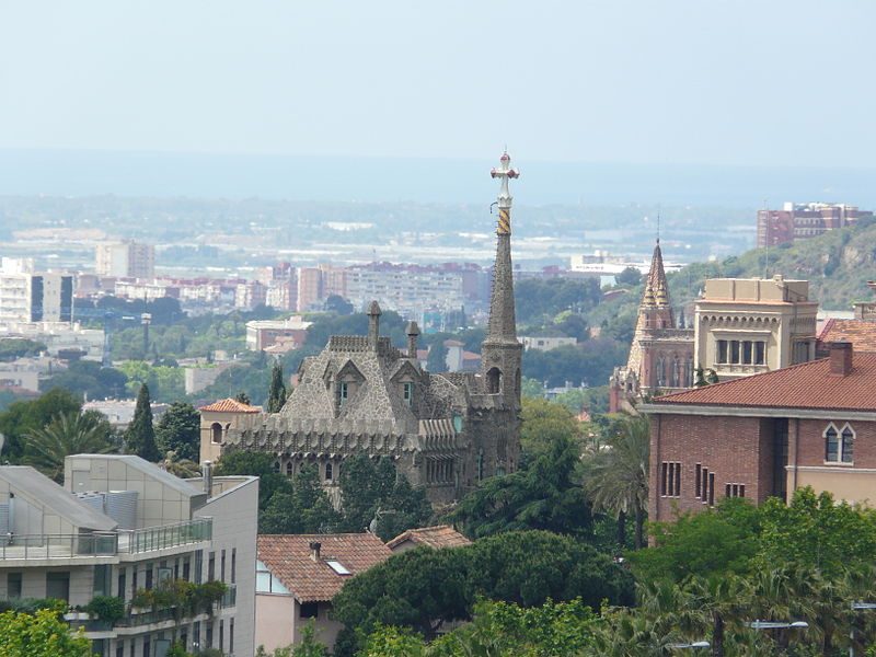 luoghi Barcellona - Vista panoramica della Torre di Bellesguard