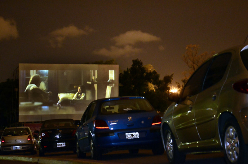 autocine di Barcellona-cinema in auto