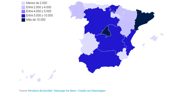 numero di contagi-Spagna Contagi