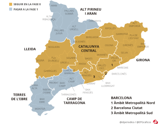proroga stato d'emergenza-Regioni Cataluña