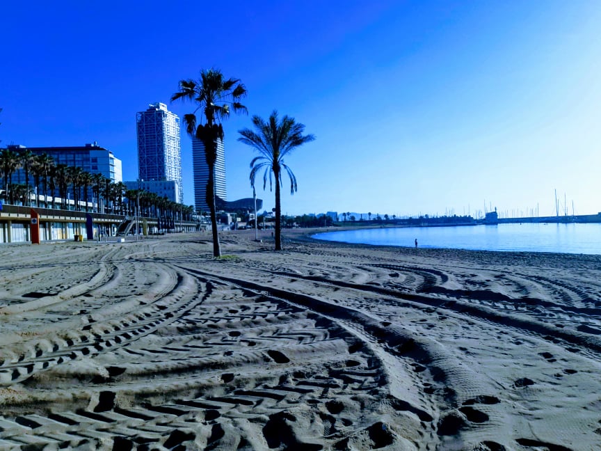 accesso controllato-Spiaggia barcellona