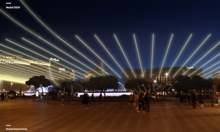 Plaza Cataluña - Luminarie Natalizie