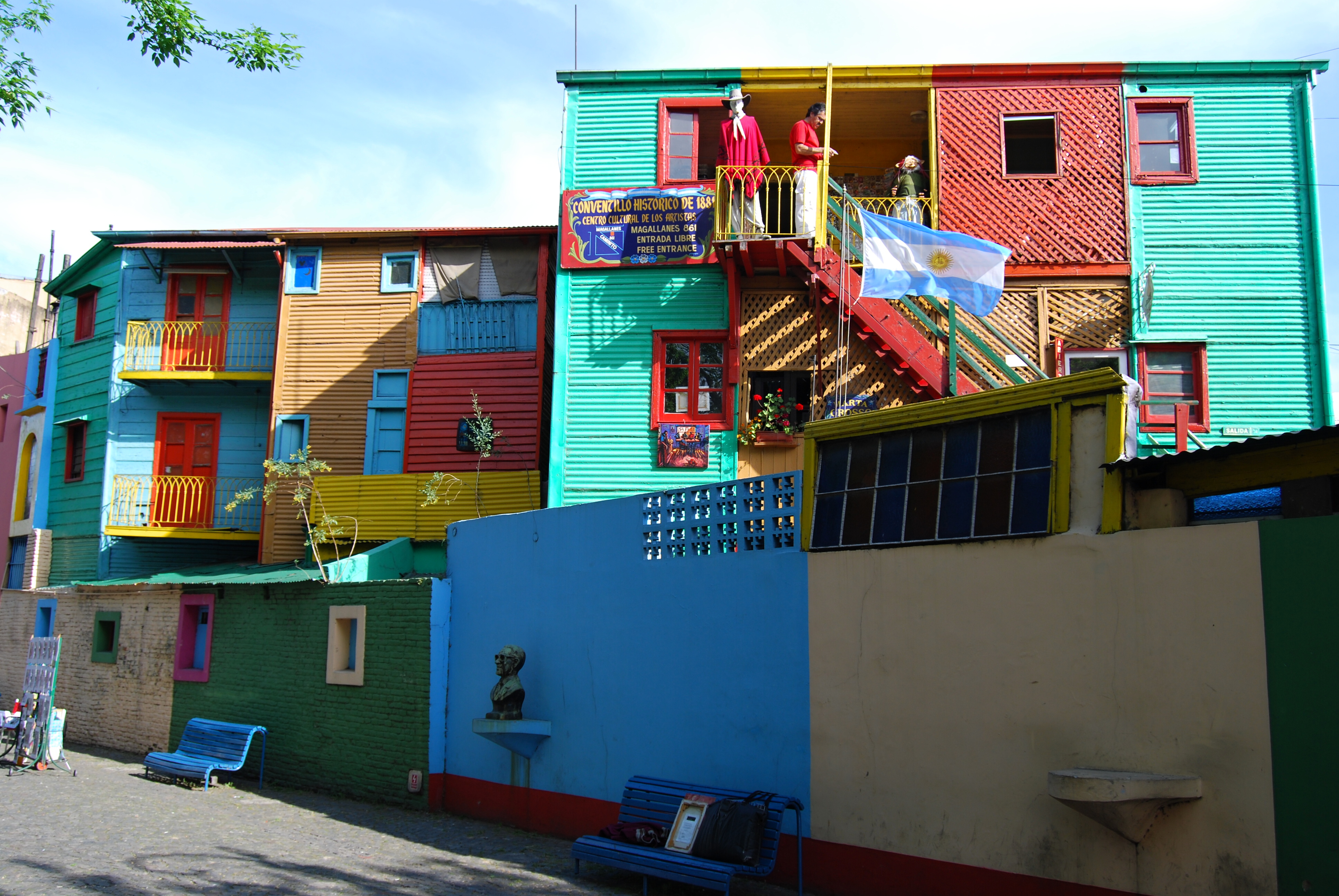 Le case colorate del quartiere La Boca