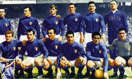 Fútbol Italiano La Selección Italiana Con Montuori En 1956