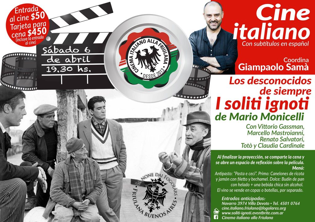 Cine Italiano - El próximo 6 de abril inicia un nuevo ciclo