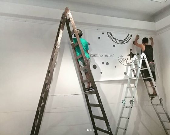 Maru Ceballos - Los preparativos de la muestra en el Mitre