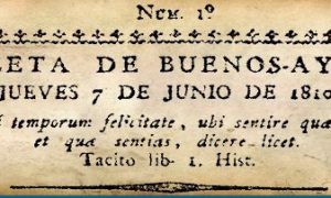 Canillitas - Primer número de la Gazeta de Buenos Aires.
