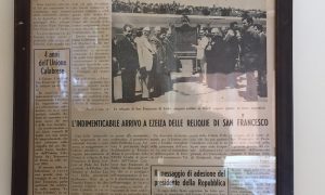 Unión Calabresa - En 1976 llegaron al país las reliquias de San Francisco de Paola