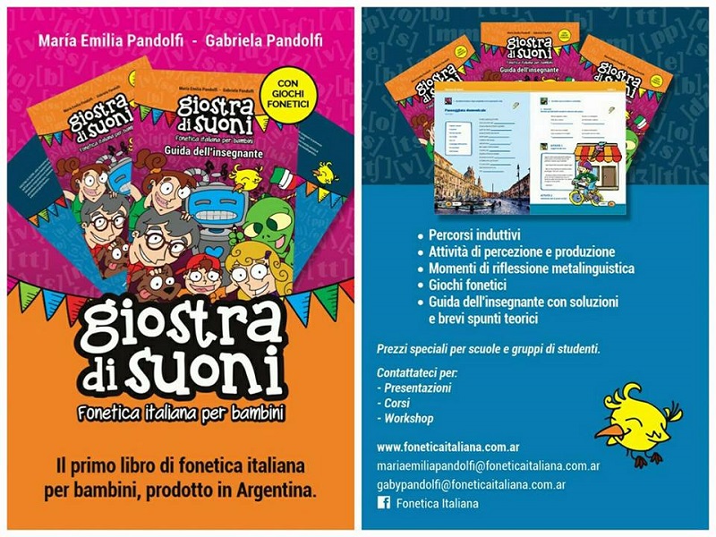 Taller de Fonética - Giostra di Suoni es un manual con actividades para aprender fonética italiana de manera fácil.