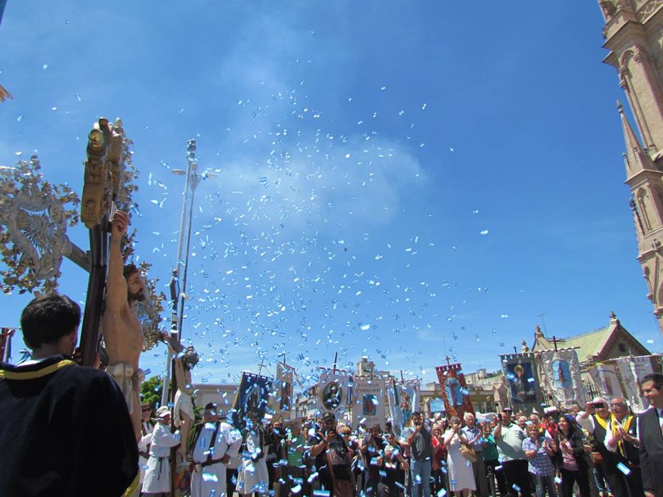 111° Peregrinación italiana - Los peregrinos durante el acto cívico