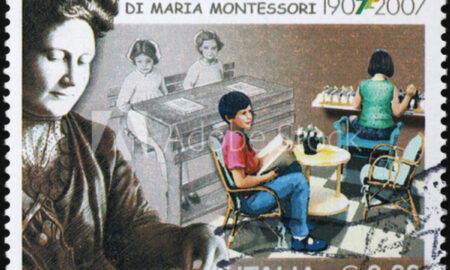 Estampilla Montessori Centenario