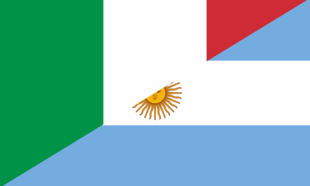 Bandera Italia Y Argentina