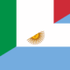 Bandera Italia Y Argentina