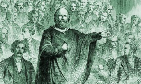 Garibaldi Exponiendo En El Parlamento Italiano