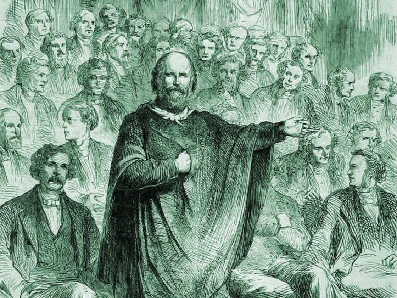 Garibaldi Exponiendo En El Parlamento Italiano