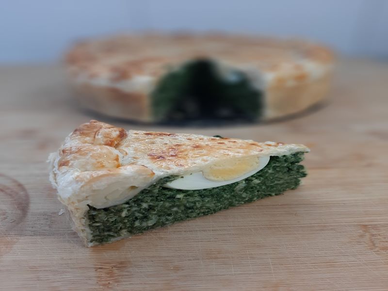 Torta Pascualina Torta Servida Frente