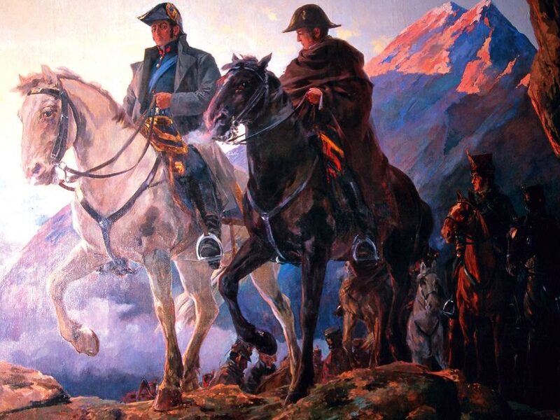 El Paso Del Ejército Libertador Por La Cordillera De Los Andes. Museo Histórico Y Militar De Chile De Julio Vila Y Prades