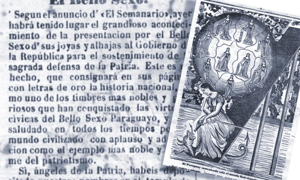 Grabado De Info Sobre Las Mujeres Donando Sus Joyas
