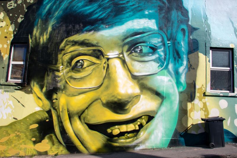 Pintura De Stephen Hawking
