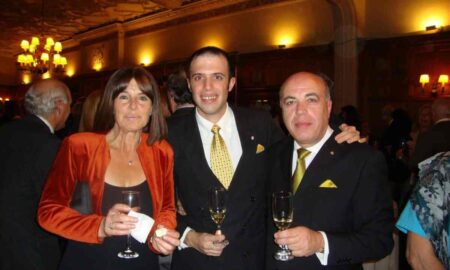 Giuseppe De Angelis Junto A Sus Padres
