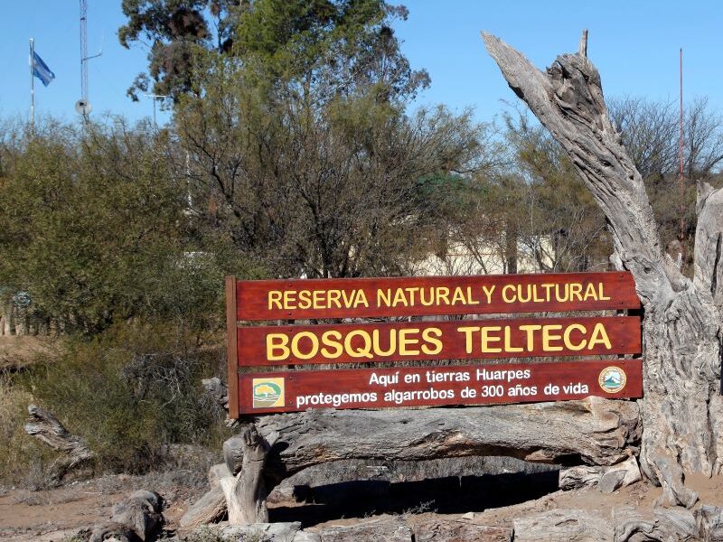 Bosque Telteca Reserva Letrero