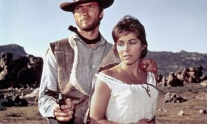 Clint Eastwood Y Marianne Koch En A Fistful Of Dollars, De Sergio Leone