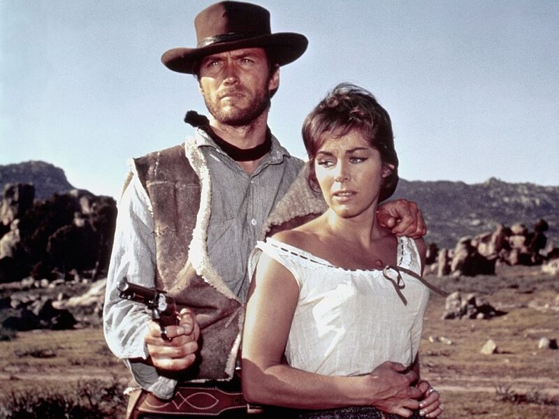 Clint Eastwood Y Marianne Koch En A Fistful Of Dollars, De Sergio Leone