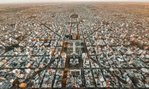 Imagen De La Ciudad Tomada Con Drone
