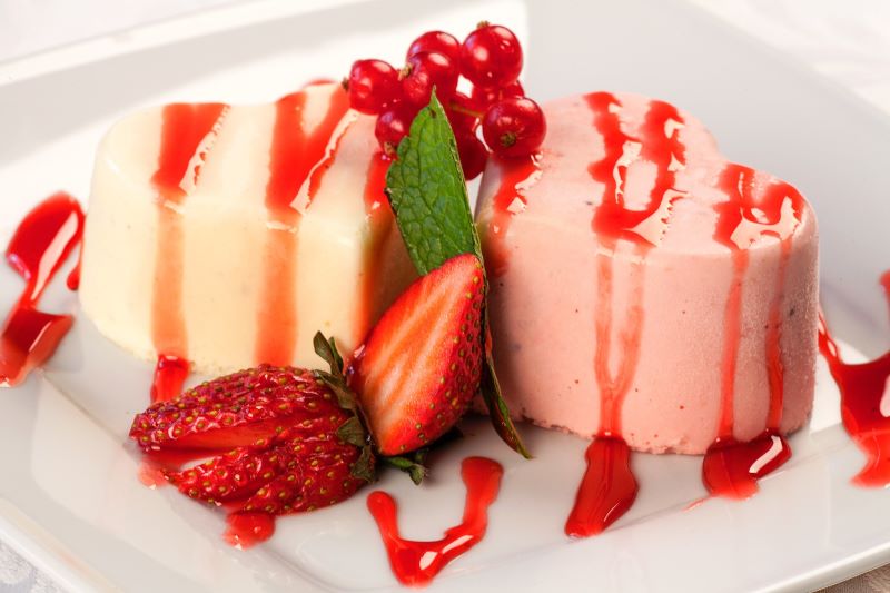Panna Cotta Corazones