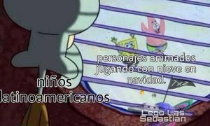 Meme Bob Esponja Y Nieve