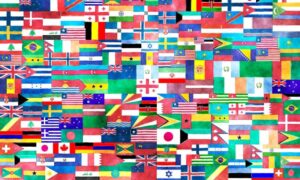 Encuentro De Inmigrantes Banderas Del Mundo
