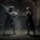 Dos Violinistas Enfrentandose