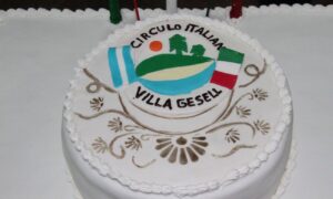 Torta Del Aniversario Del Circulo