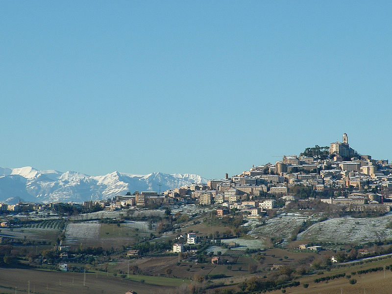 Marchigianos - Tipico paisaje actual de invierno en Marche