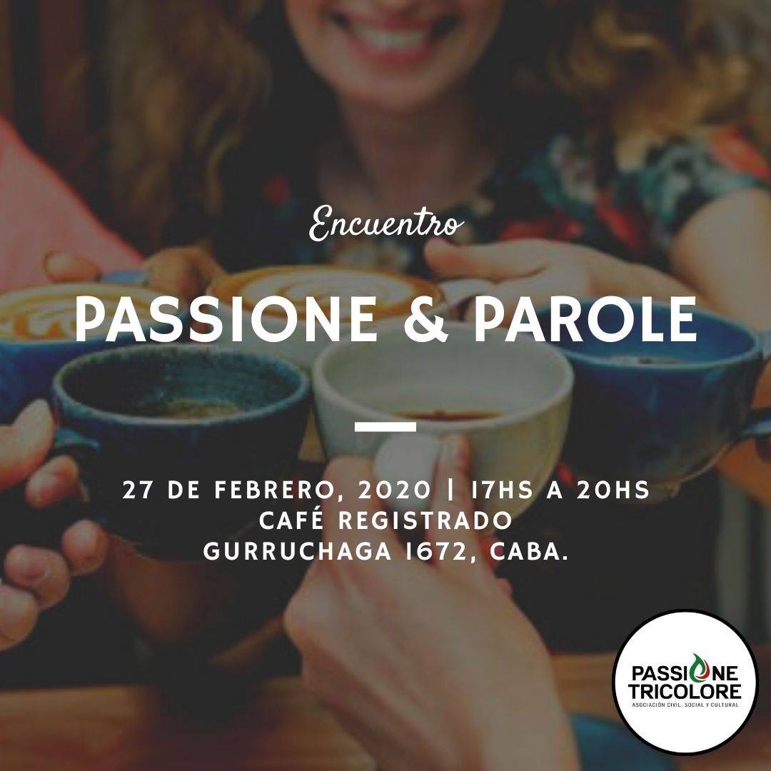 Passione Tricolore - Evento Flyer Passione Y Parole