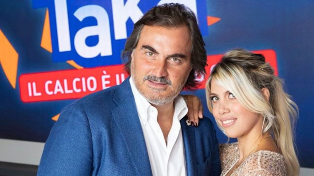 Wanda Nara - Junto a Pierluigi Pardo